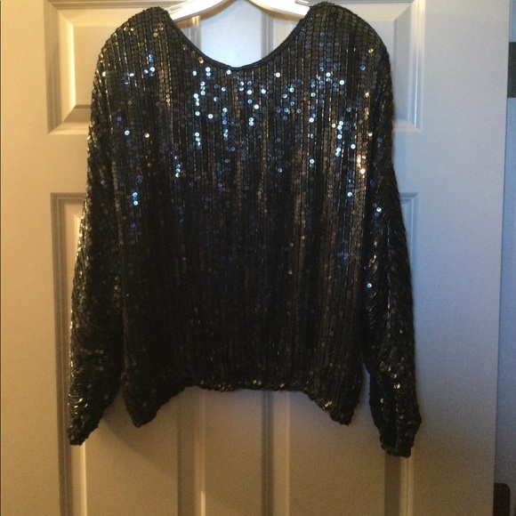 Joseph LeBon Flawless Vintage silk beaded evening blouse. - Picture 1 of 9